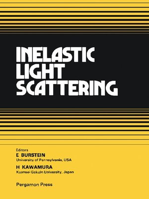cover image of Inelastic Light Scattering